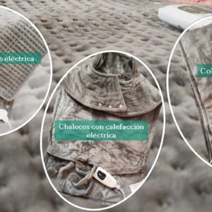 Mantas eléctricas para cuello, hombros, espalda y piernas
